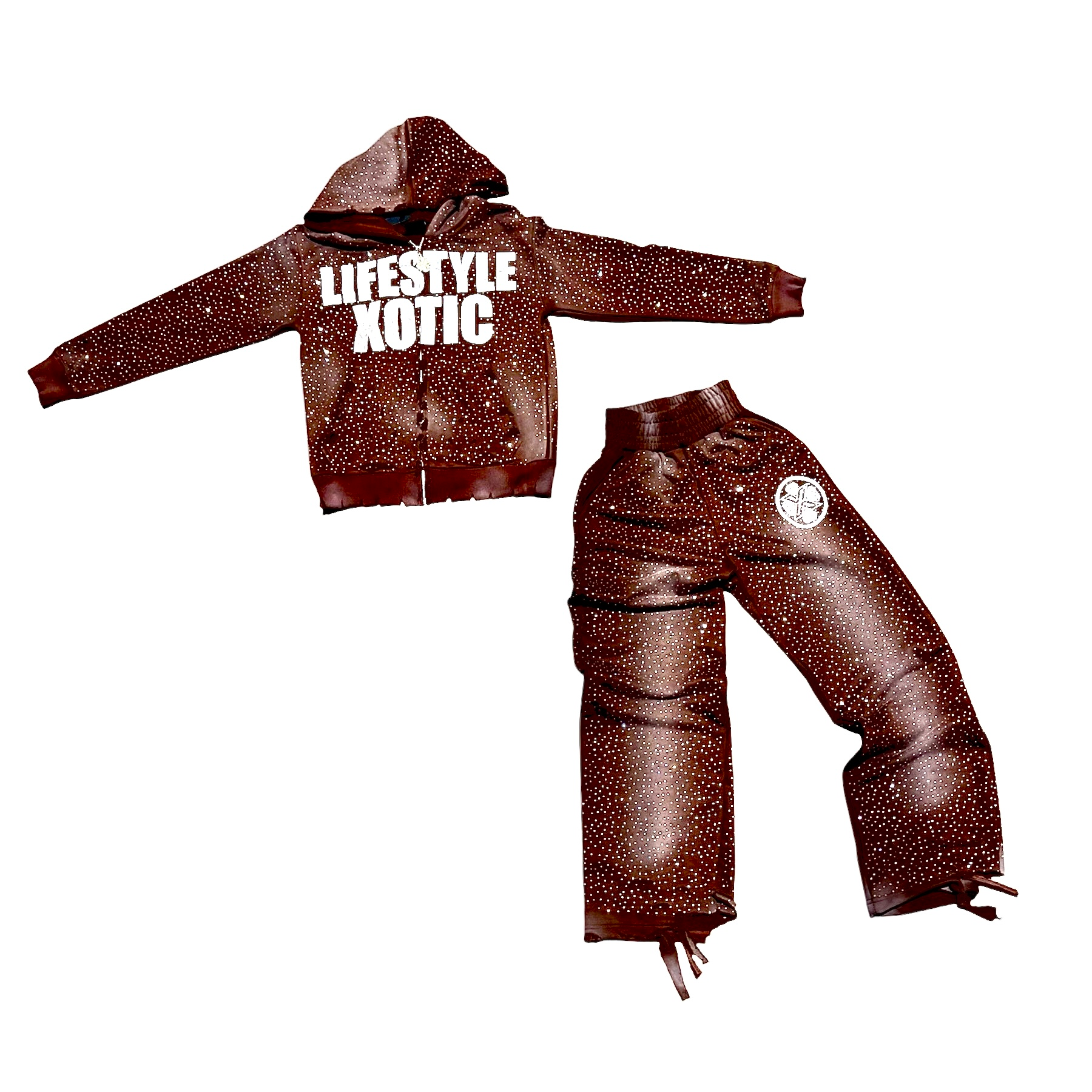 Xotic Rhinestone Sweatsuit
