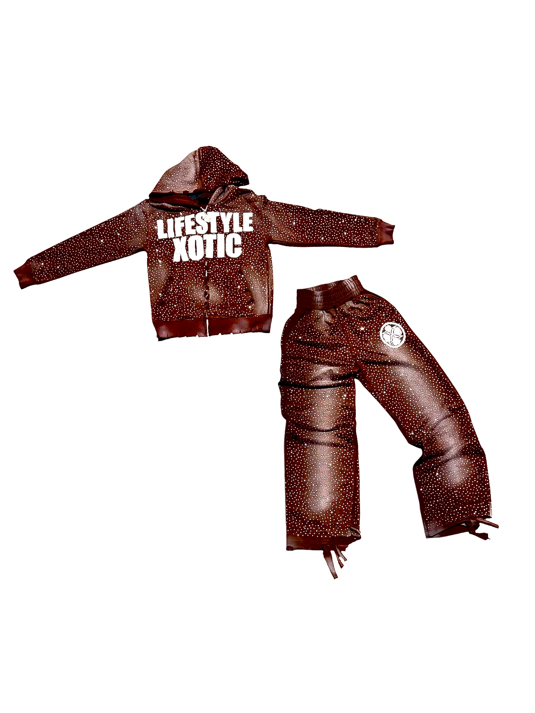 Xotic Rhinestone Sweatsuit