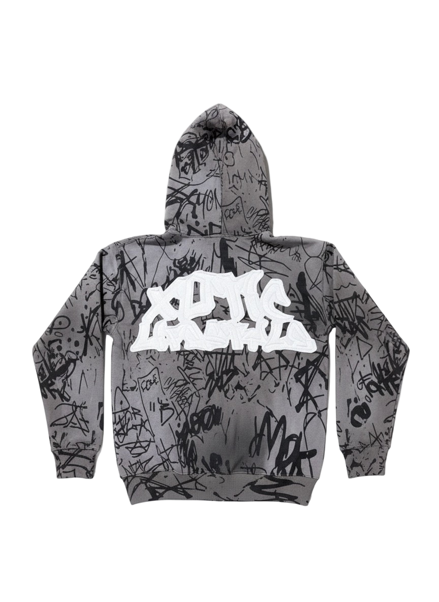 Xotic Graffiti jacket(grey)