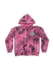 Xotic Graffiti Jacket (Pink)