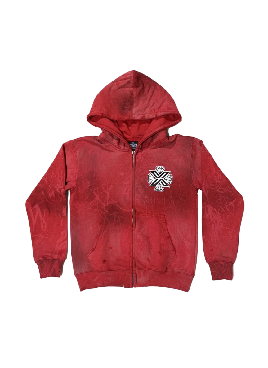 Xotic Graffiti Jacket (Red)