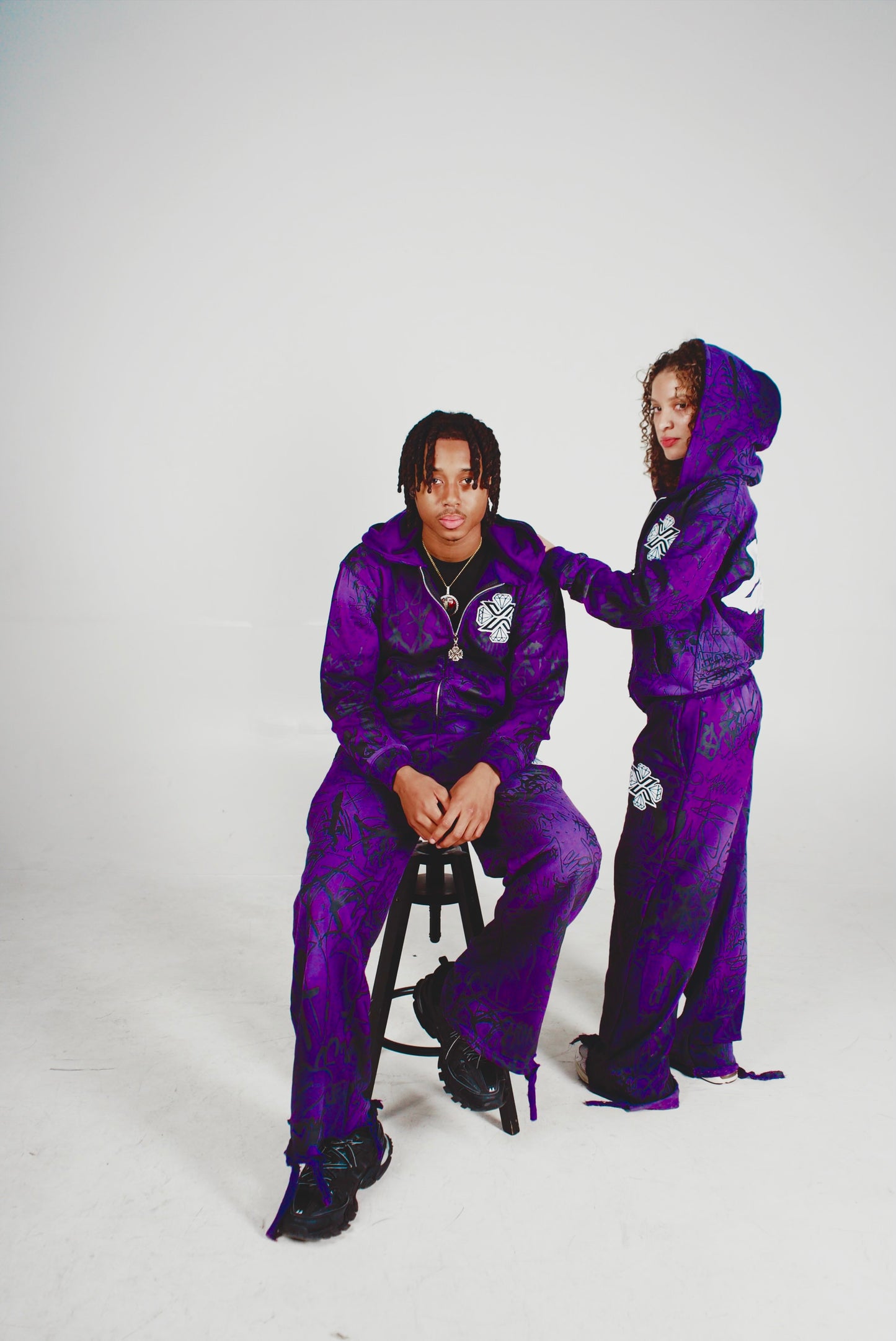 Xotic Graffiti sweat suit (Purple)